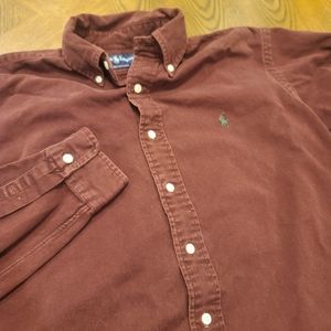 Ralph Lauren Large Maroon Button Down